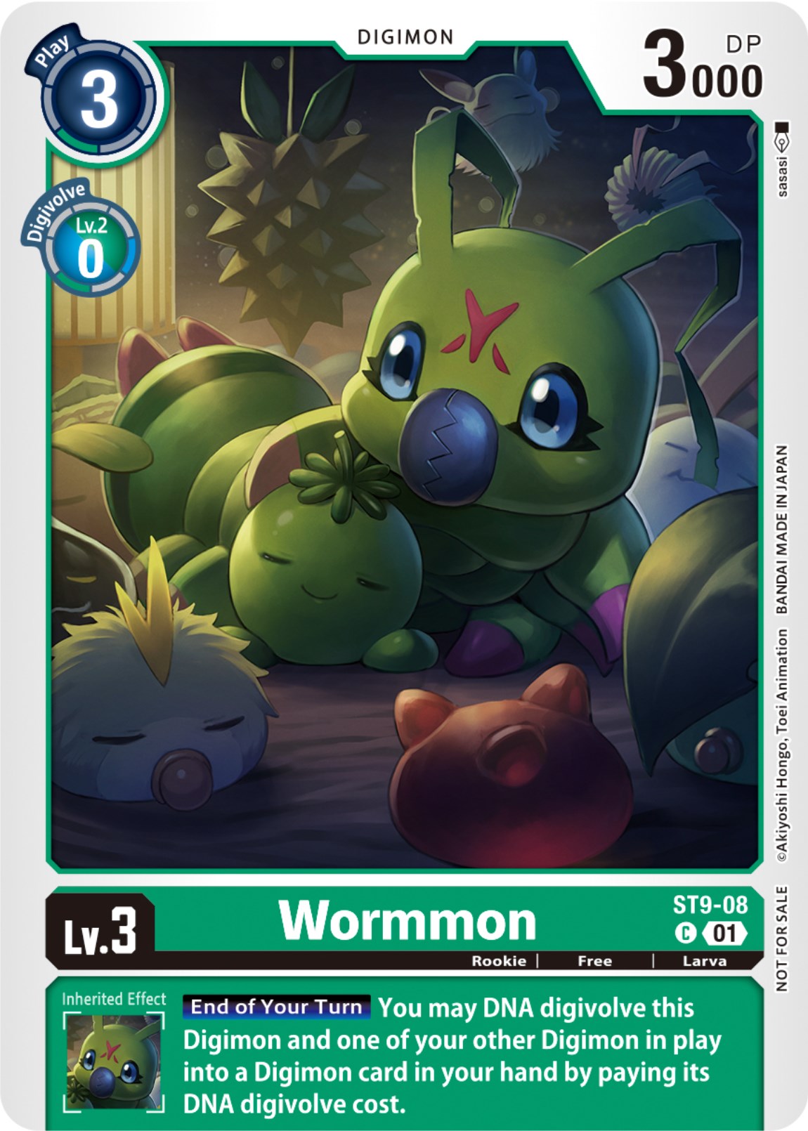 Wormmon [ST9-08] (NYCC 2023 Demo Deck) [Starter Deck: Ultimate Ancient Dragon] | Card Merchant Takapuna