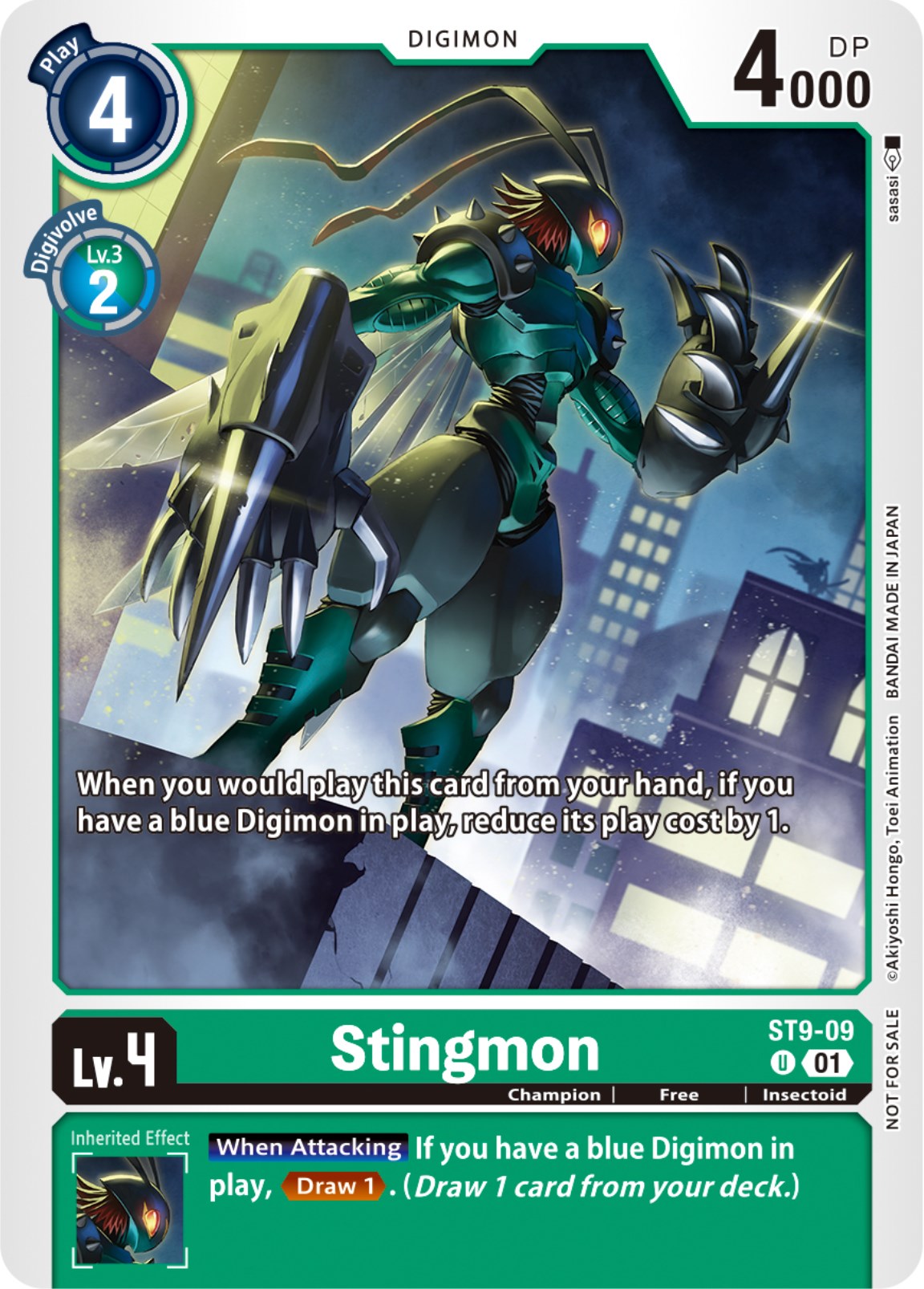 Stingmon [ST9-09] (NYCC 2023 Demo Deck) [Starter Deck: Ultimate Ancient Dragon] | Card Merchant Takapuna