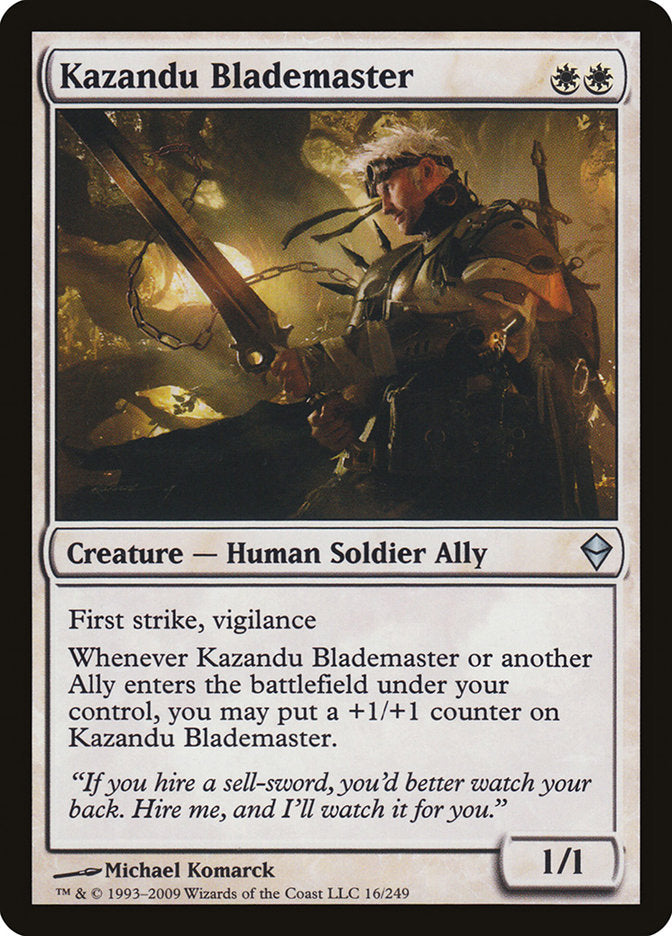 Kazandu Blademaster [Zendikar] | Card Merchant Takapuna