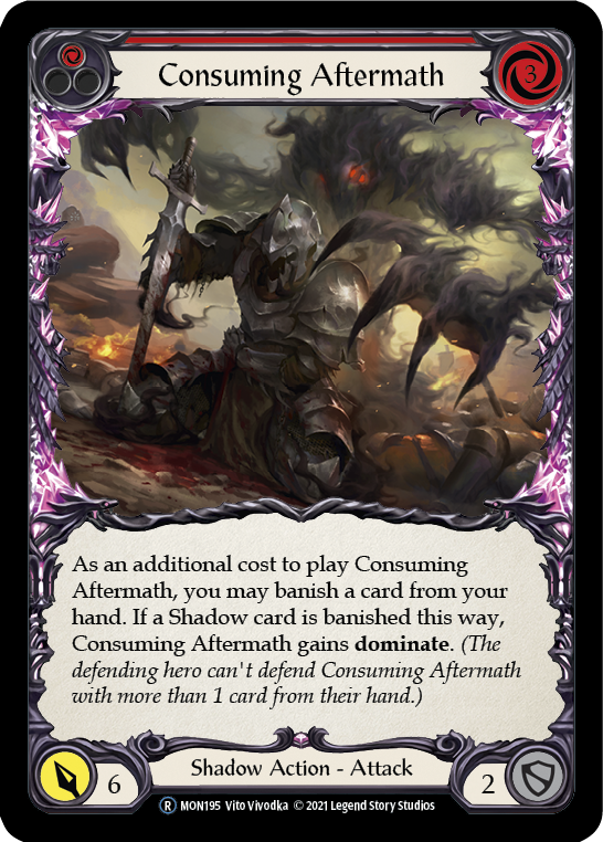 Consuming Aftermath (Red) [U-MON195] (Monarch Unlimited)  Unlimited Normal | Card Merchant Takapuna