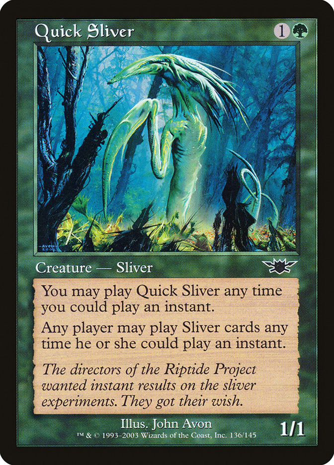 Quick Sliver [Legions] | Card Merchant Takapuna