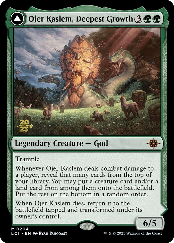 Ojer Kaslem, Deepest Growth // Temple of Cultivation [The Lost Caverns of Ixalan Prerelease Cards] | Card Merchant Takapuna