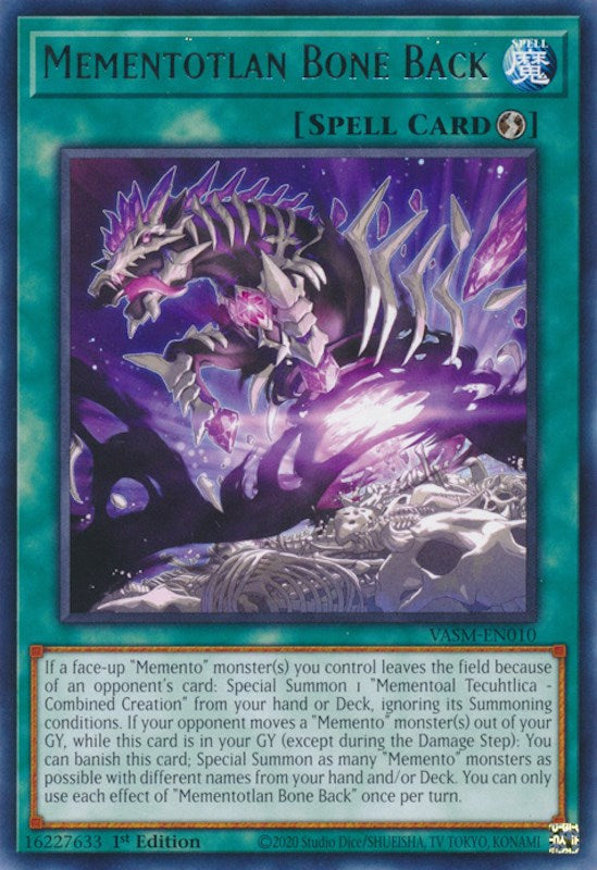 Mementotlan Bone Back [VASM-EN010] Rare | Card Merchant Takapuna