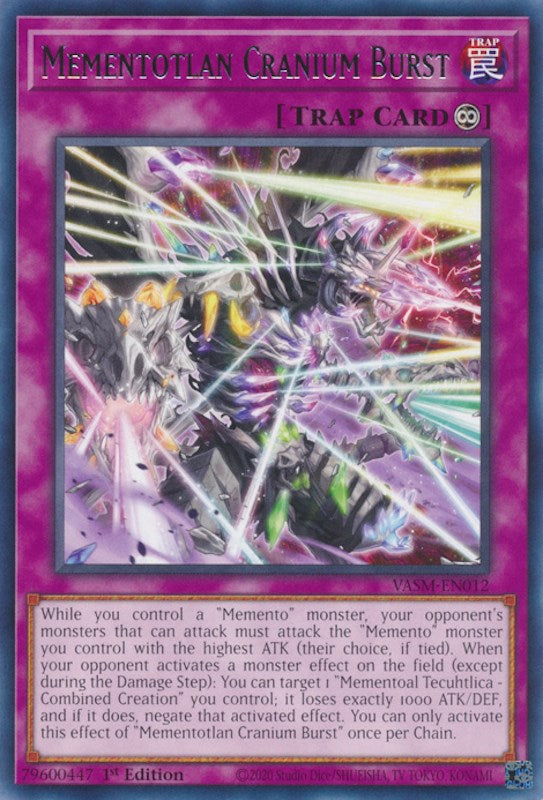 Mementotlan Cranium Burst [VASM-EN012] Rare | Card Merchant Takapuna