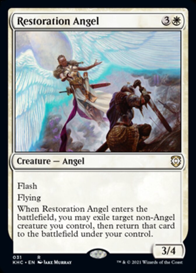 Restoration Angel [Kaldheim Commander] | Card Merchant Takapuna