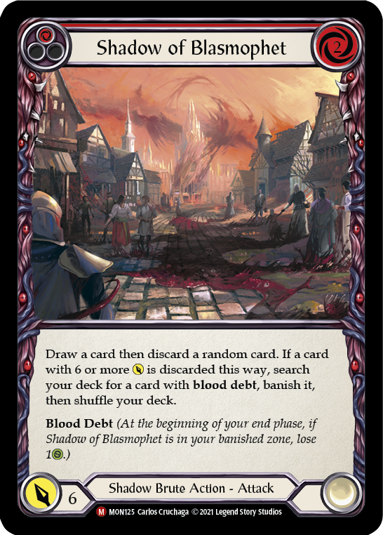 Shadow of Blasmophet [MON125] (Monarch)  1st Edition Normal | Card Merchant Takapuna