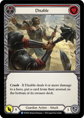 Disable (Red) [U-WTR048] (Welcome to Rathe Unlimited)  Unlimited Normal | Card Merchant Takapuna