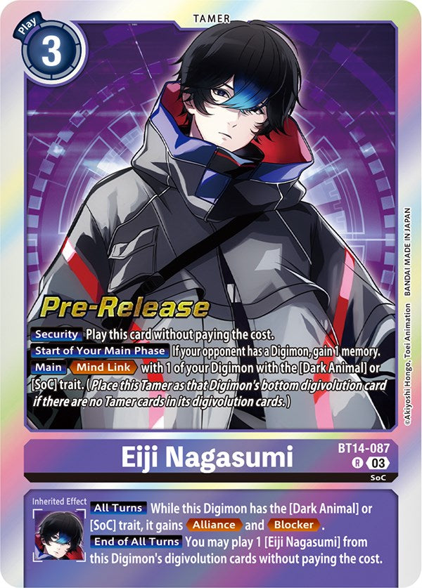 Eiji Nagasumi [BT14-087] [Blast Ace Pre-Release Cards] | Card Merchant Takapuna