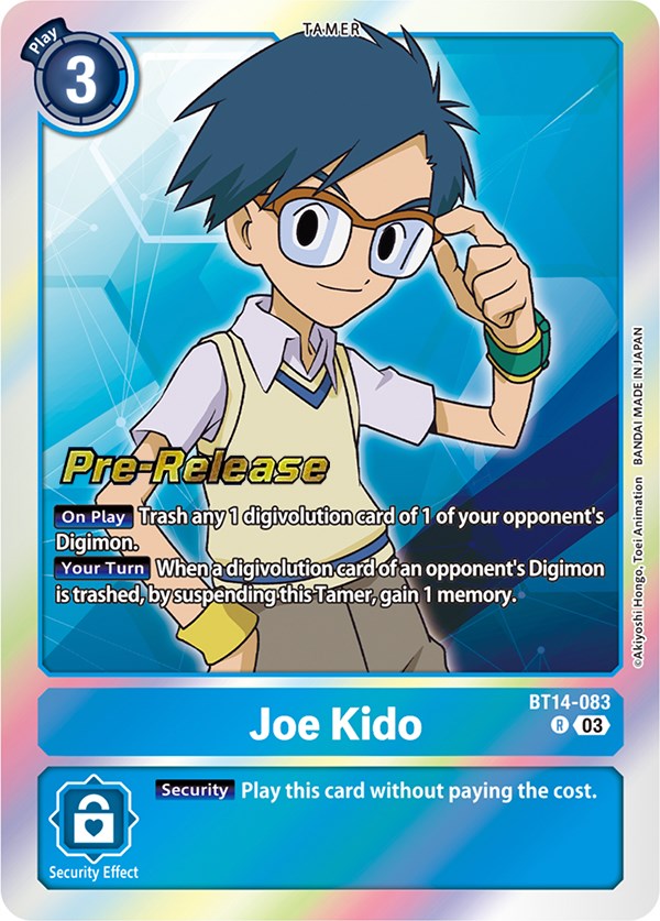 Joe Kido [BT14-083] [Blast Ace Pre-Release Cards] | Card Merchant Takapuna