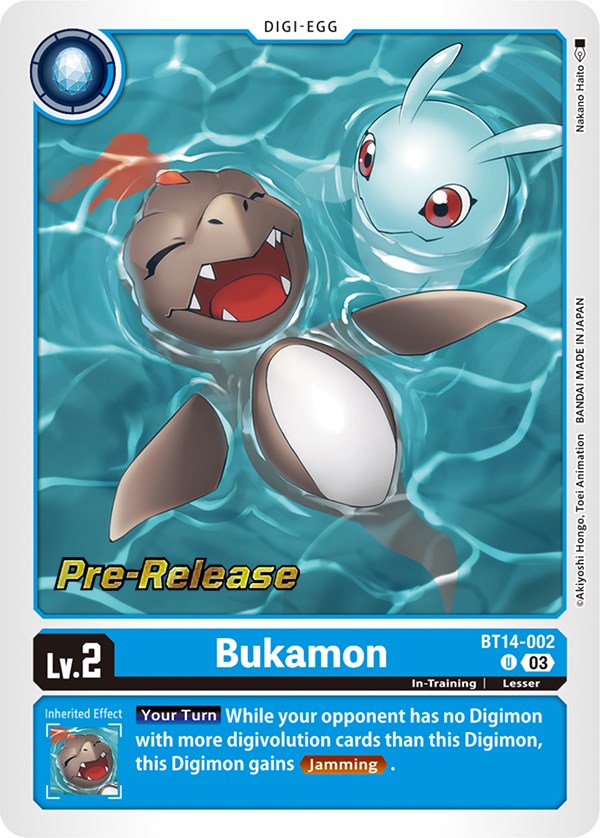 Bukamon [BT14-002] [Blast Ace Pre-Release Cards] | Card Merchant Takapuna