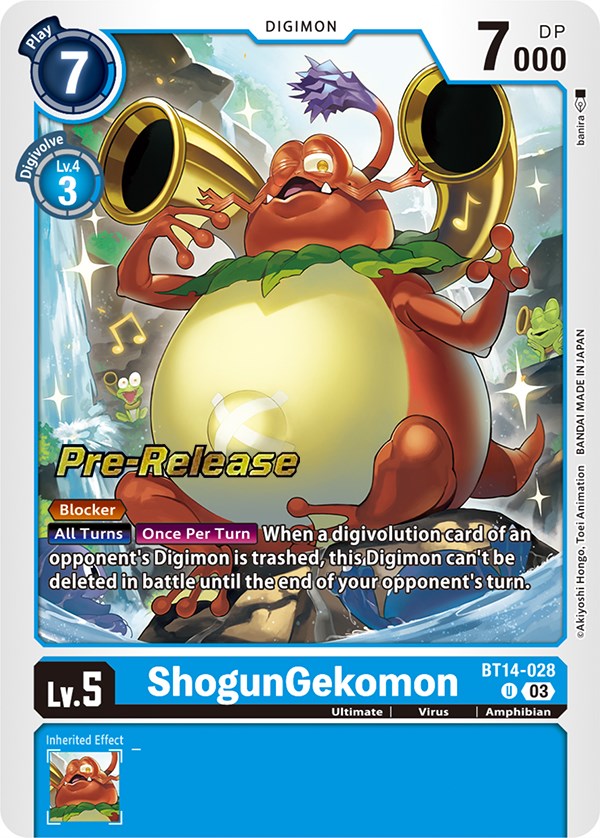 ShogunGekomon [BT14-028] [Blast Ace Pre-Release Cards] | Card Merchant Takapuna