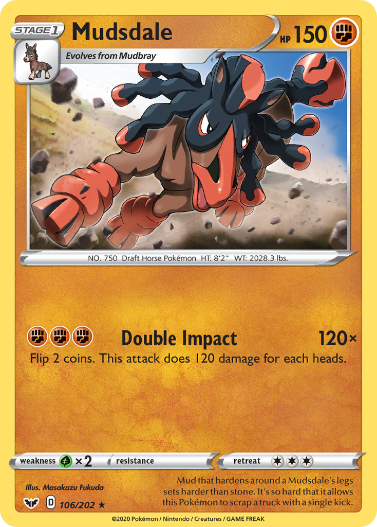 Mudsdale (106/202) [Sword & Shield: Base Set] | Card Merchant Takapuna