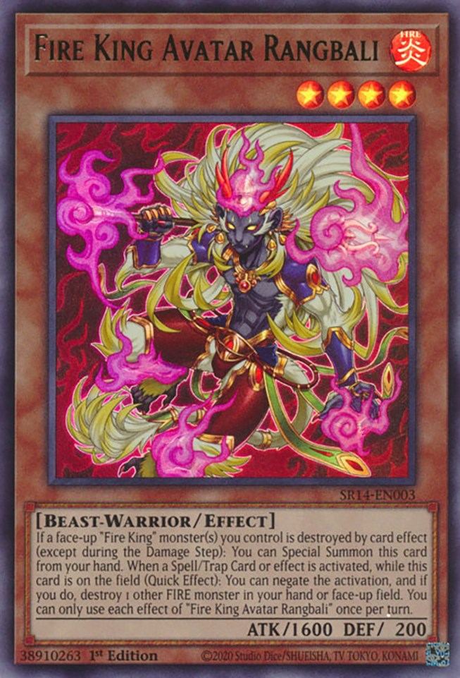 Fire King Avatar Rangbali [SR14-EN003] Ultra Rare | Card Merchant Takapuna