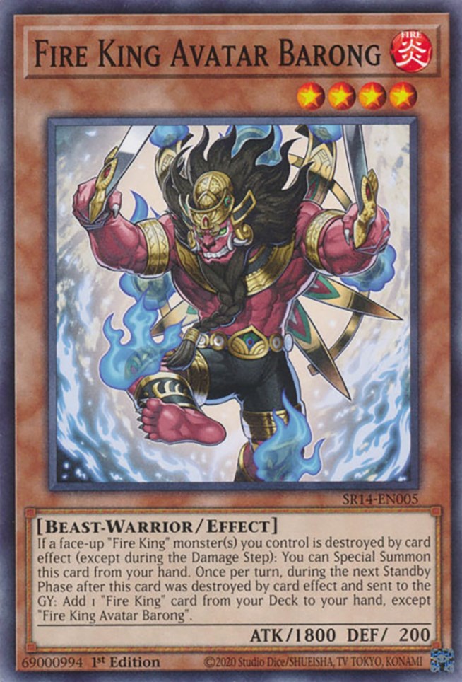 Fire King Avatar Barong [SR14-EN005] Common | Card Merchant Takapuna