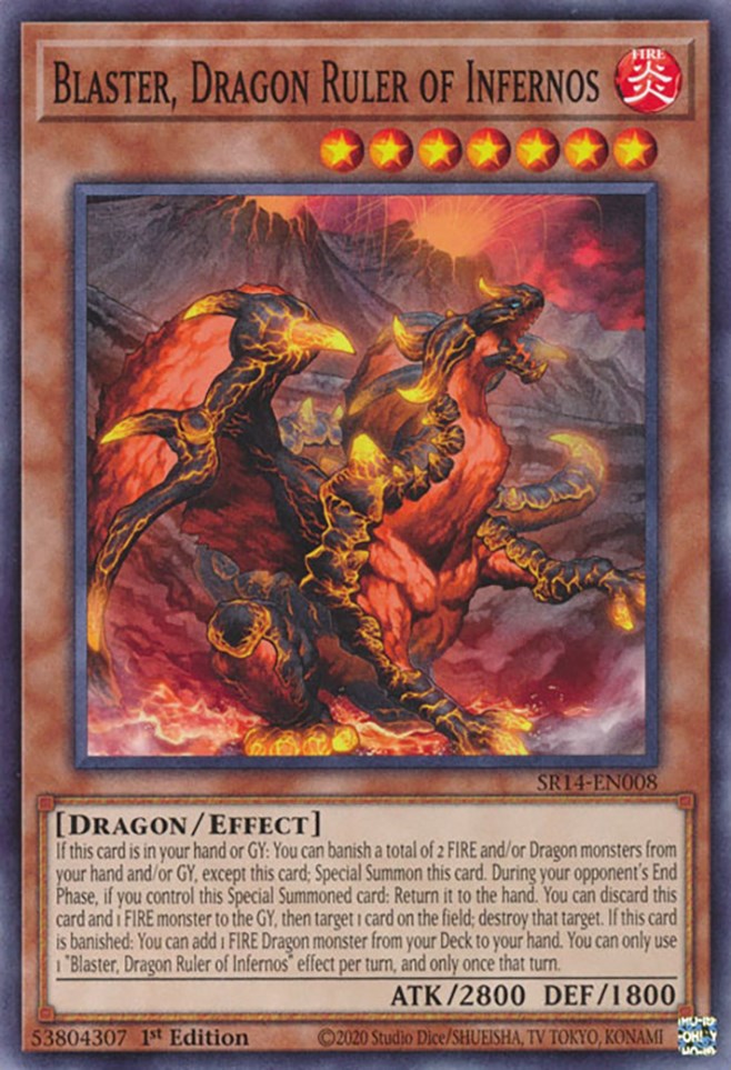 Blaster, Dragon Ruler of Infernos [SR14-EN008] Common | Card Merchant Takapuna