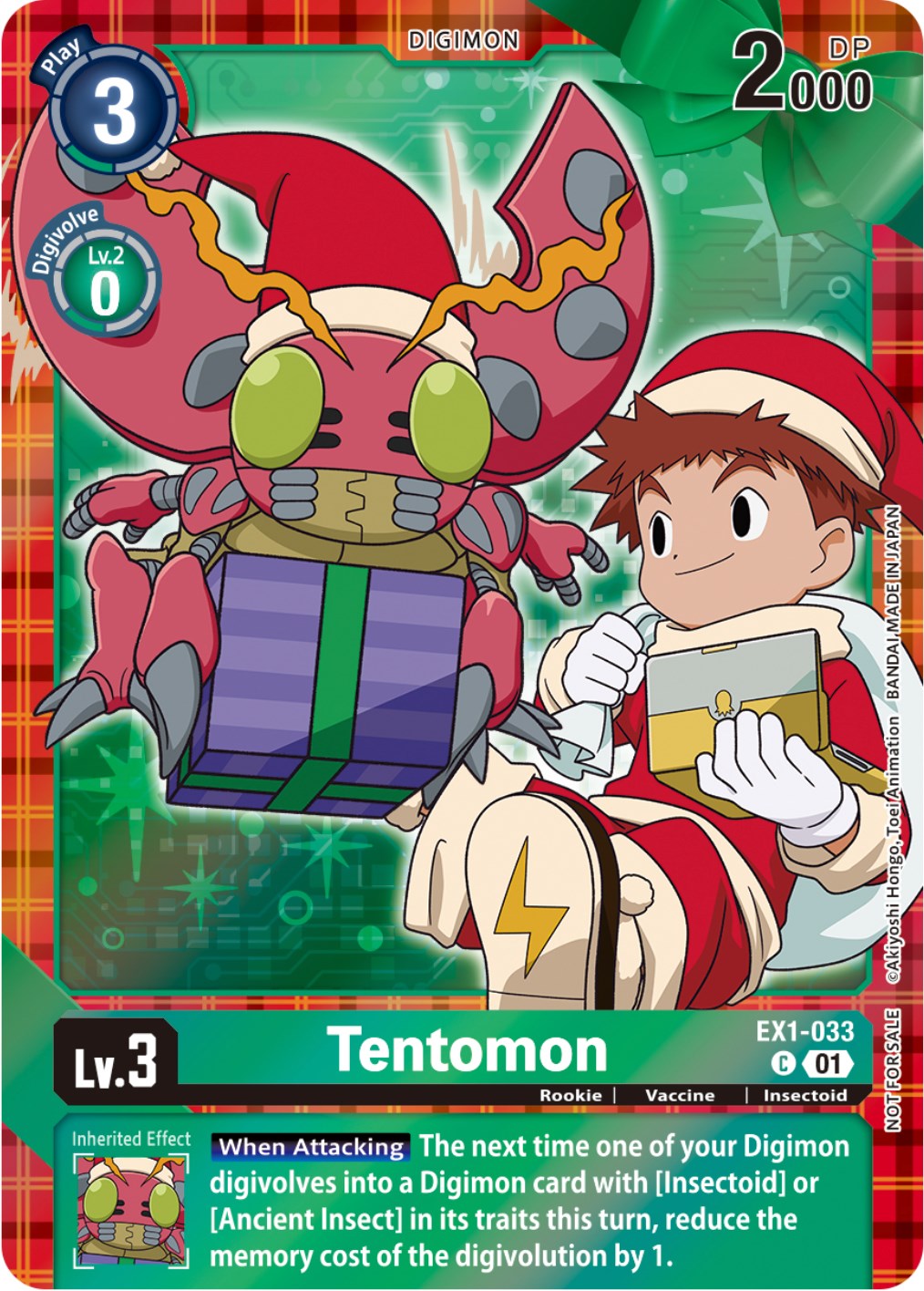 Tentomon [EX1-033] (Winter Holiday 2023) [Classic Collection] | Card Merchant Takapuna