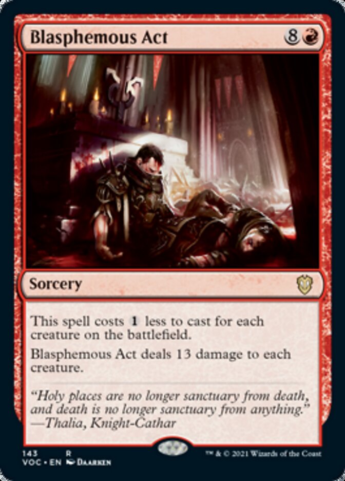 Blasphemous Act [Innistrad: Crimson Vow Commander] | Card Merchant Takapuna