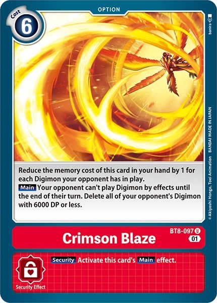 Crimson Blaze [BT8-097] [Revision Pack Cards] | Card Merchant Takapuna