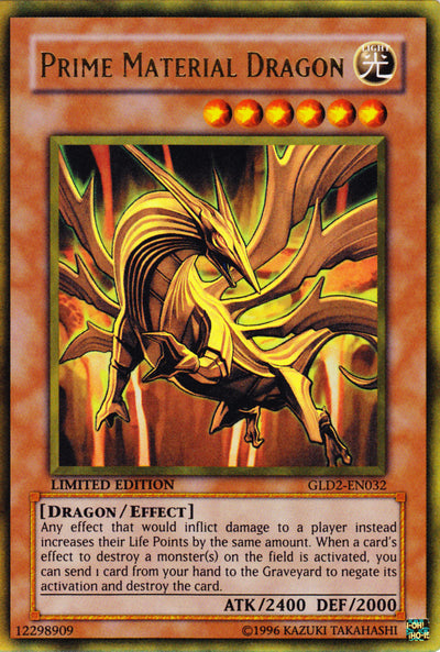 Prime Material Dragon [GLD2-EN032] Ultra Rare | Card Merchant Takapuna