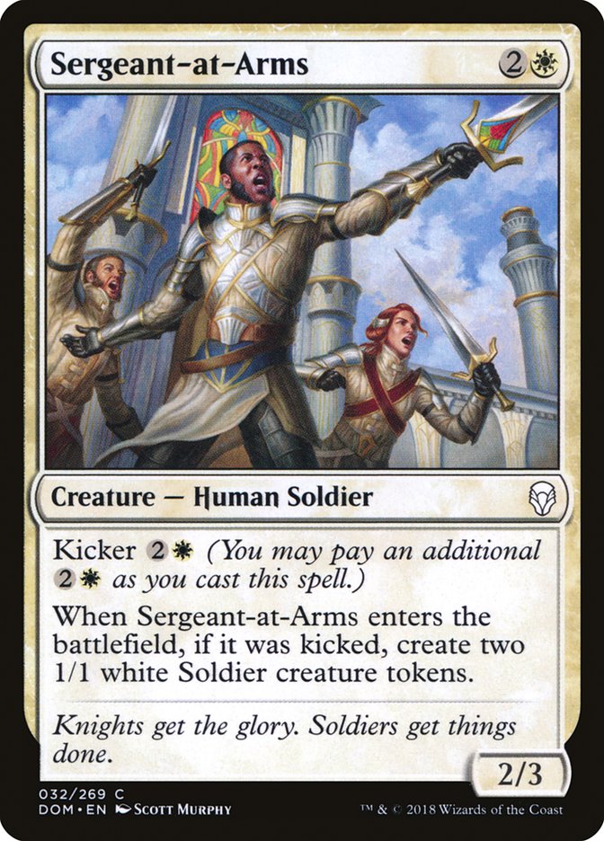 Sergeant-at-Arms [Dominaria] | Card Merchant Takapuna