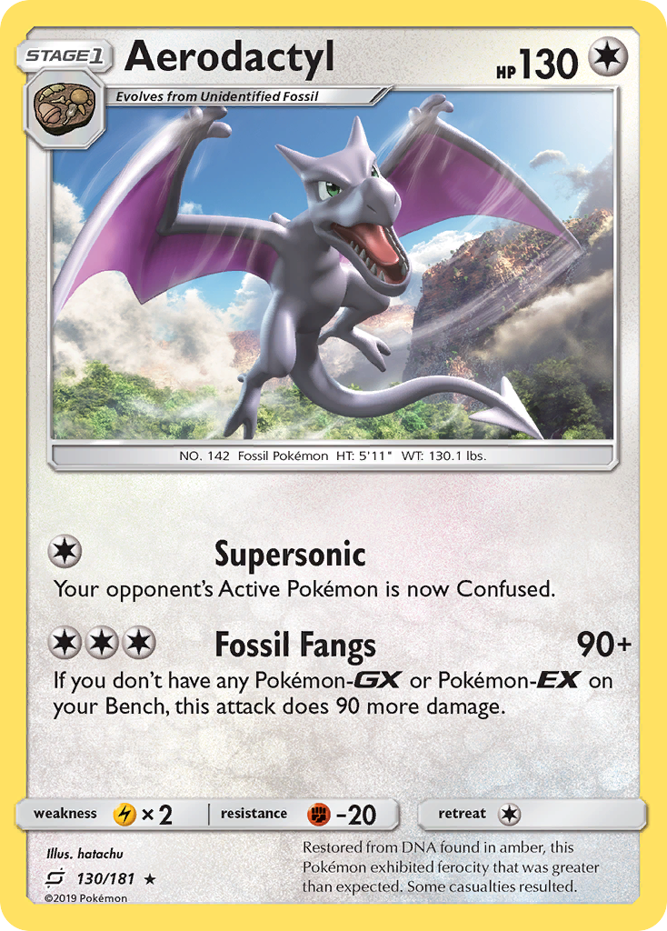 Aerodactyl (130/181) [Sun & Moon: Team Up] | Card Merchant Takapuna