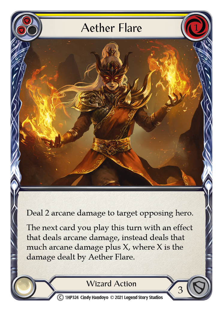 Aether Flare (Yellow) [1HP324] (History Pack 1) | Card Merchant Takapuna