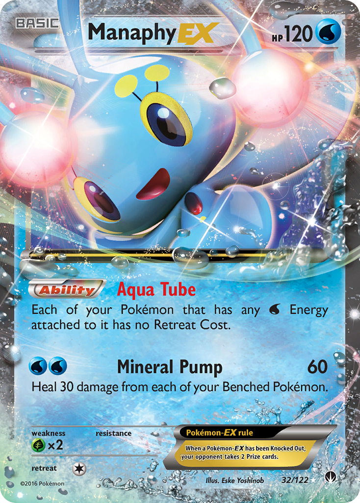 Manaphy EX (32/122) [XY: BREAKpoint] | Card Merchant Takapuna