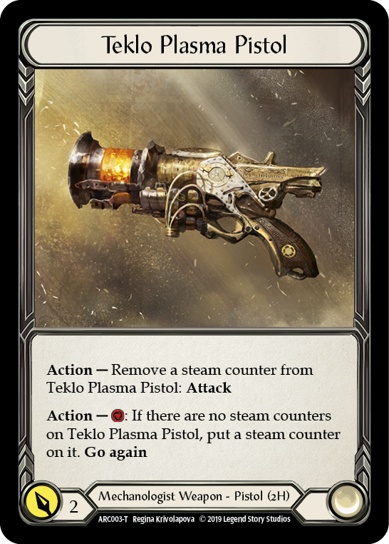 Kano // Teklo Plasma Pistol [ARC114-T // ARC003-T] (Arcane Rising)  1st Edition Normal | Card Merchant Takapuna