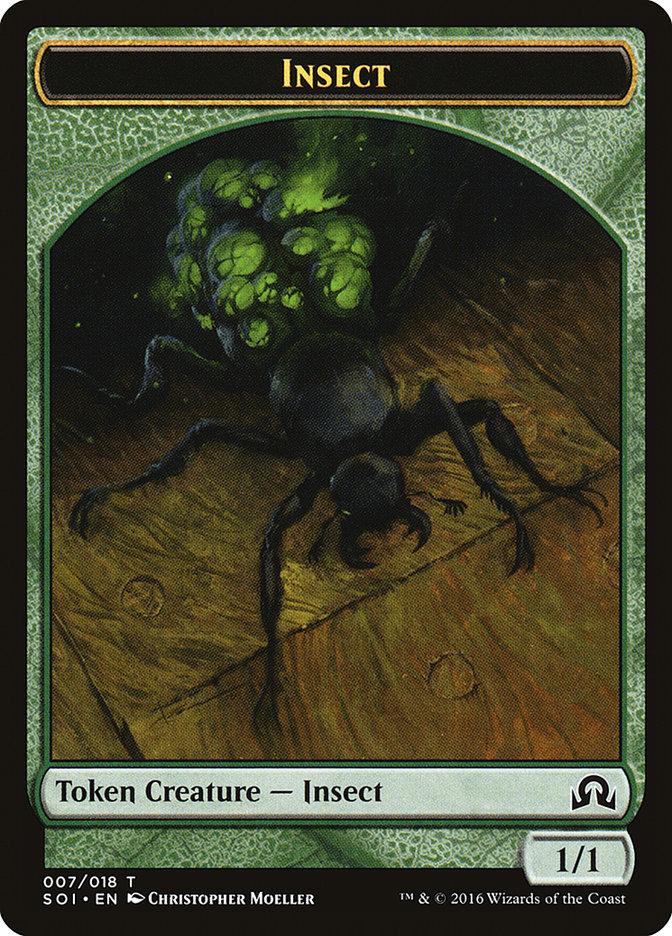 Insect Token [Shadows over Innistrad Tokens] | Card Merchant Takapuna