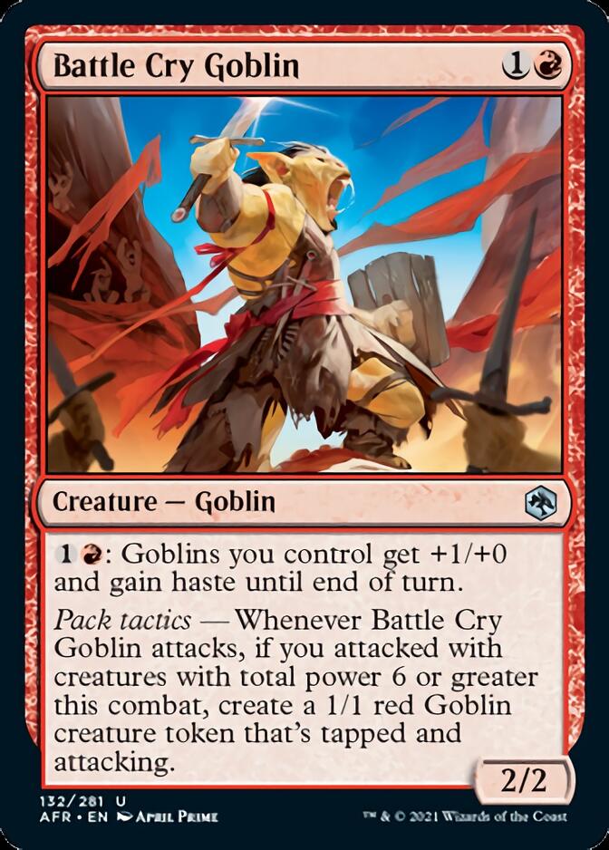 Battle Cry Goblin [Dungeons & Dragons: Adventures in the Forgotten Realms] | Card Merchant Takapuna