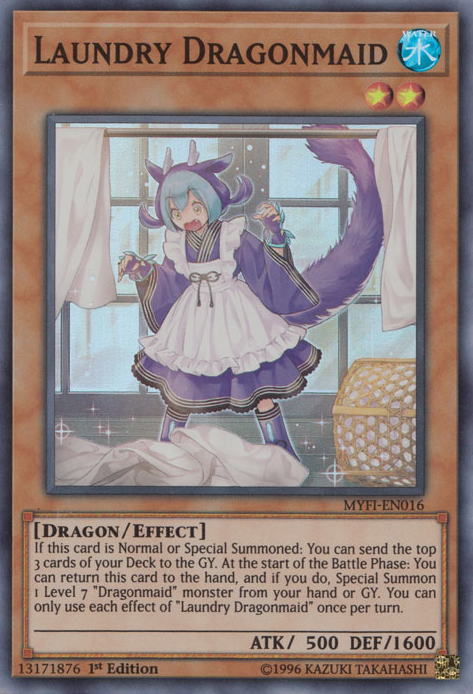 Laundry Dragonmaid [MYFI-EN016] Super Rare | Card Merchant Takapuna