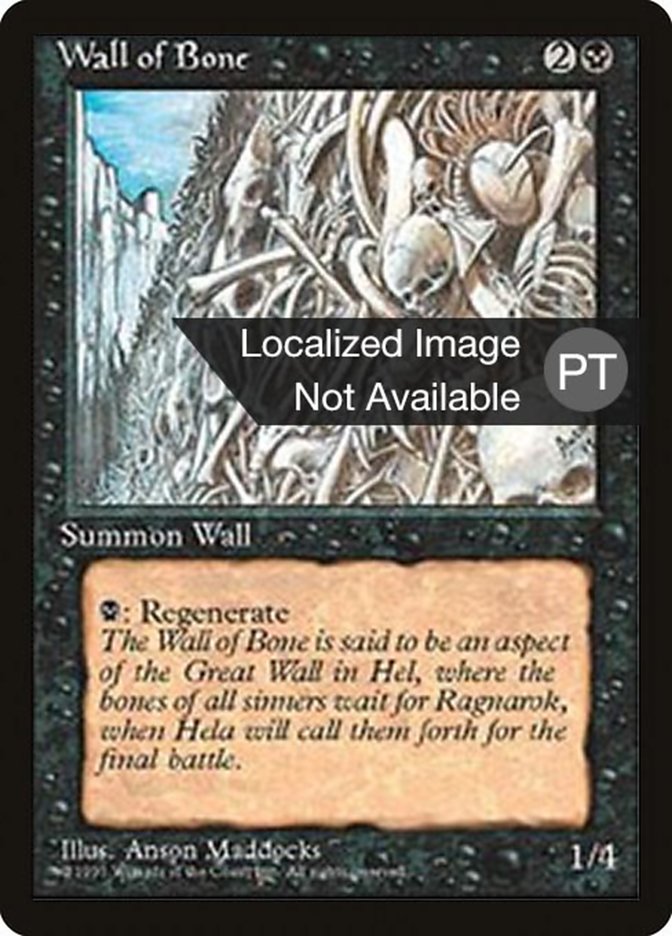 Wall of Bone [Fourth Edition (Foreign Black Border)] | Card Merchant Takapuna