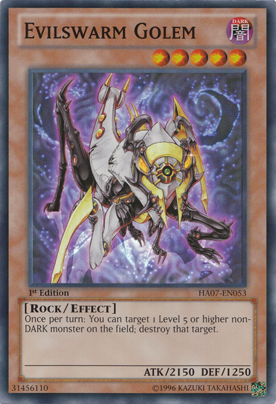 Evilswarm Golem [HA07-EN053] Super Rare | Card Merchant Takapuna