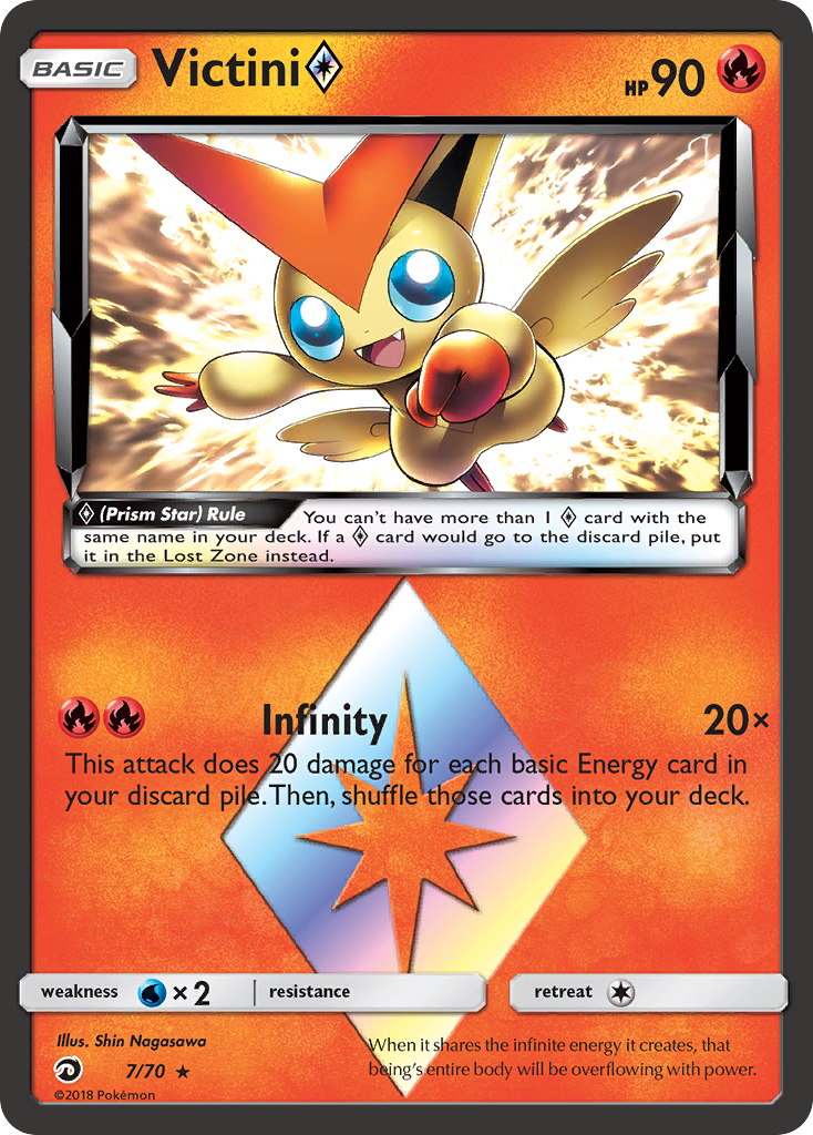 Victini (7/70) (Prism Star) [Sun & Moon: Dragon Majesty] | Card Merchant Takapuna