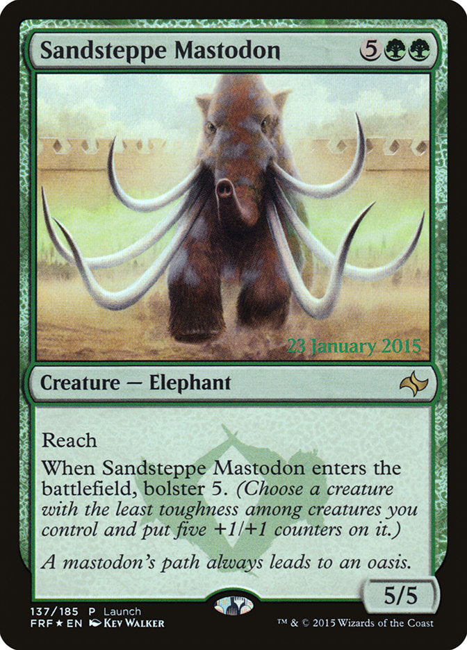 Sandsteppe Mastodon (Launch) [Fate Reforged Prerelease Promos] | Card Merchant Takapuna