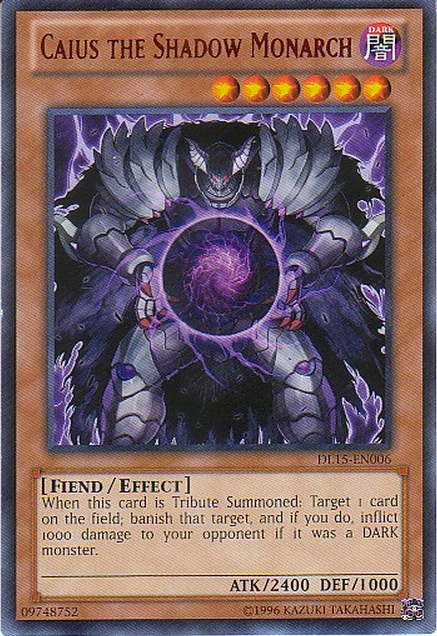 Caius the Shadow Monarch (Red) [DL15-EN006] Rare | Card Merchant Takapuna