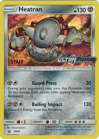 Heatran (SM96) (Staff Prerelease Promo) [Sun & Moon: Black Star Promos] | Card Merchant Takapuna