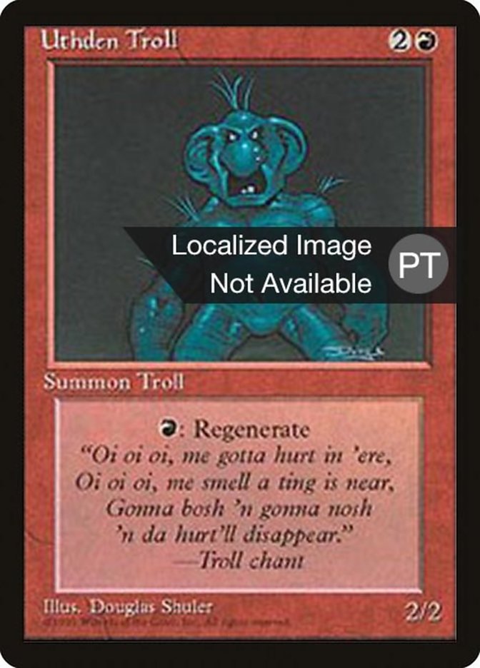 Uthden Troll [Fourth Edition (Foreign Black Border)] | Card Merchant Takapuna