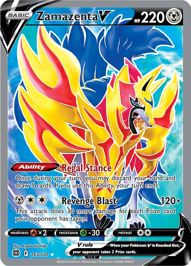 Zamazenta V (163/172) [Sword & Shield: Brilliant Stars] | Card Merchant Takapuna