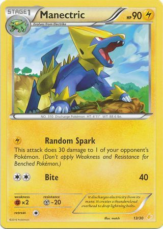 Manectric (13/30) [XY: Trainer Kit 3 - Pikachu Libre] | Card Merchant Takapuna