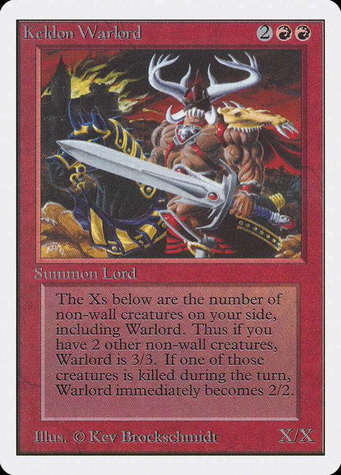 Keldon Warlord [Unlimited Edition] | Card Merchant Takapuna