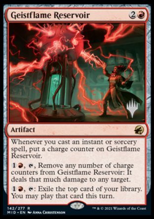 Geistflame Reservoir (Promo Pack) [Innistrad: Midnight Hunt Promos] | Card Merchant Takapuna