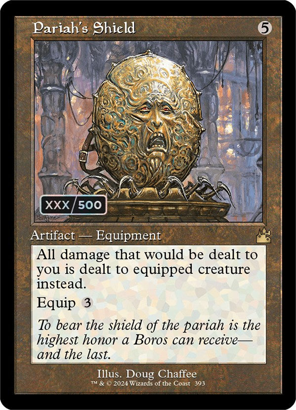 Pariah's Shield (Retro) (Serialized) [Ravnica Remastered] | Card Merchant Takapuna