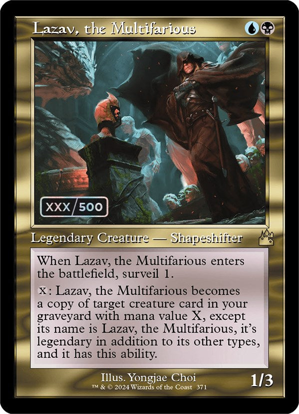 Lazav, the Multifarious (Retro) (Serialized) [Ravnica Remastered] | Card Merchant Takapuna