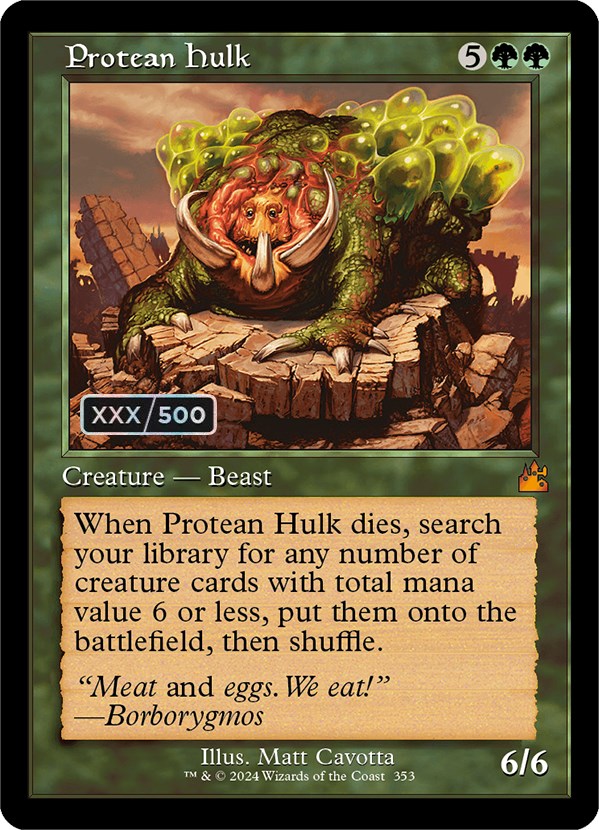 Protean Hulk (Retro) (Serialized) [Ravnica Remastered] | Card Merchant Takapuna