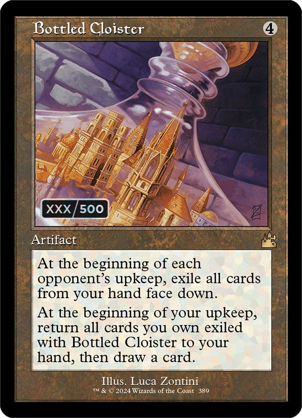 Bottled Cloister (Retro) (Serialized) [Ravnica Remastered] | Card Merchant Takapuna