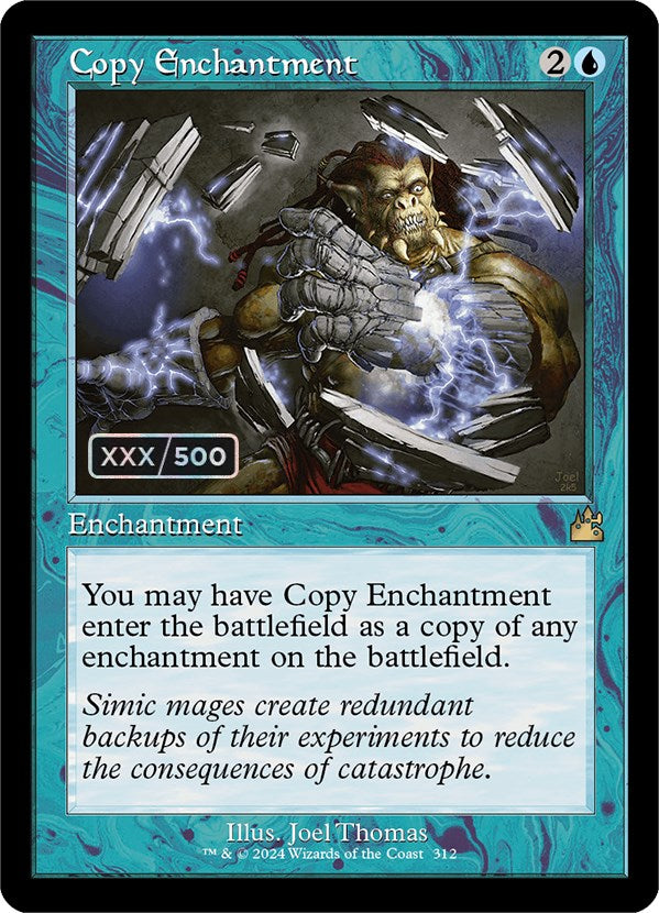 Copy Enchantment (Retro) (Serialized) [Ravnica Remastered] | Card Merchant Takapuna