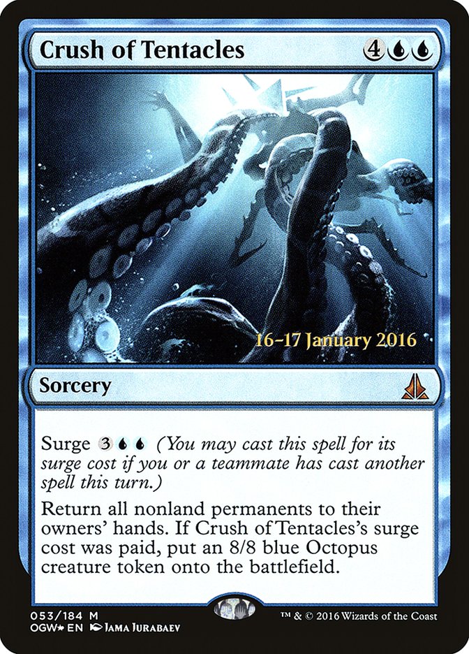 Crush of Tentacles [Oath of the Gatewatch Prerelease Promos] | Card Merchant Takapuna