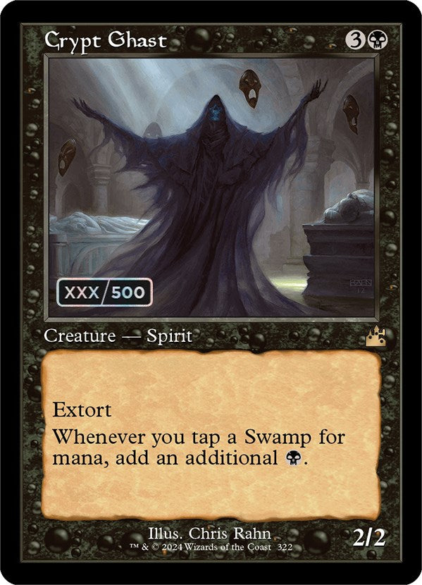 Crypt Ghast (Retro) (Serialized) [Ravnica Remastered] | Card Merchant Takapuna