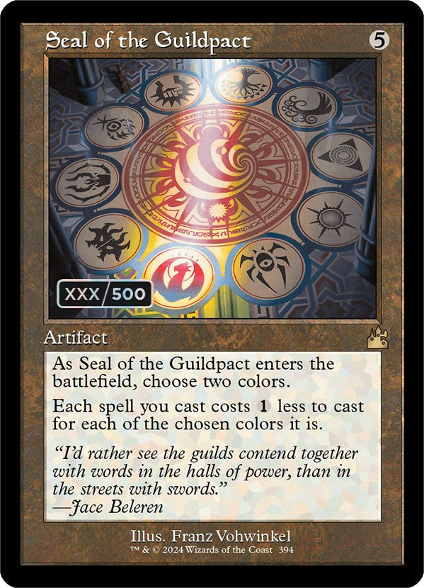 Seal of the Guildpact (Retro) (Serialized) [Ravnica Remastered] | Card Merchant Takapuna